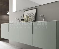 Salle de Bains sur mesure Moderne avec Évier Recessé et Poignée Intégrée Design - 2